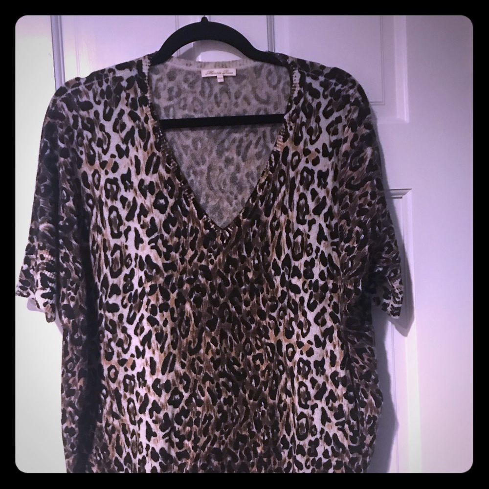 Women’s leopard print sweater...size xs